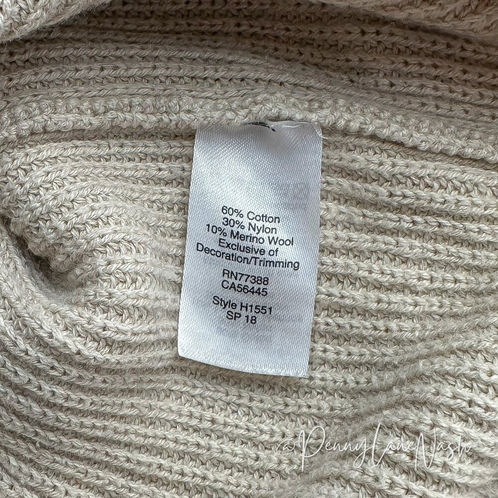 J.Crew Bow-neck Sweater Small S Heather Natural - Picture 7 of 9